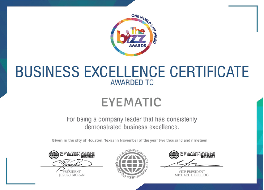 Award Earned By Eyematic CCTV  being the best CCTV Provider in Pune