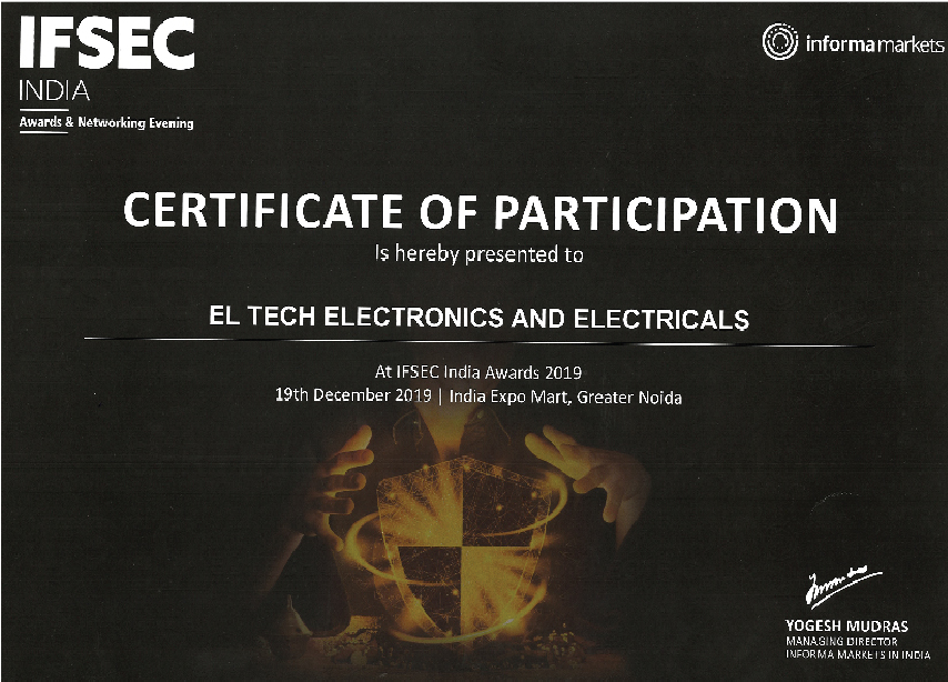 Award Earned By Eyematic CCTV  being the best CCTV Provider in Pune